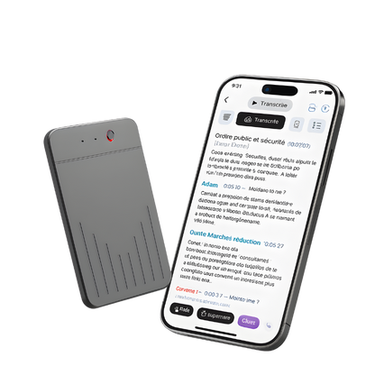 NoteClip Pro - Enregistreur vocal IA