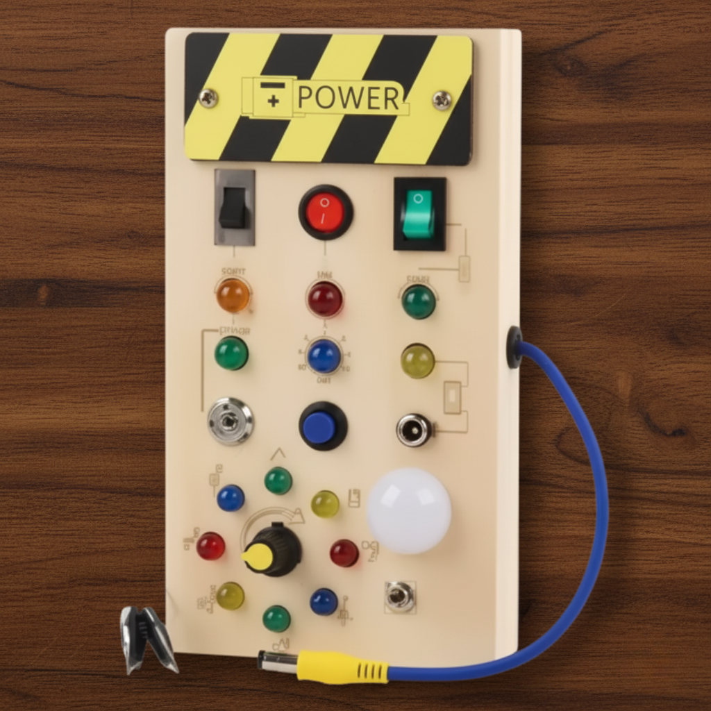 TinkerTots - Montessori Wooden Switch Board