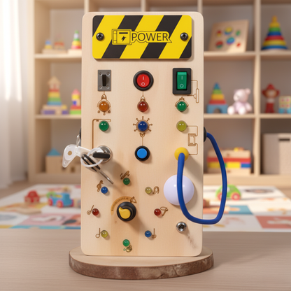 TinkerTots - Montessori Wooden Switch Board